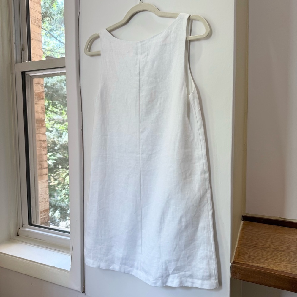 NWT Reformation Hamley Linen Mini Dress White 2 - Picture 14 of 16
